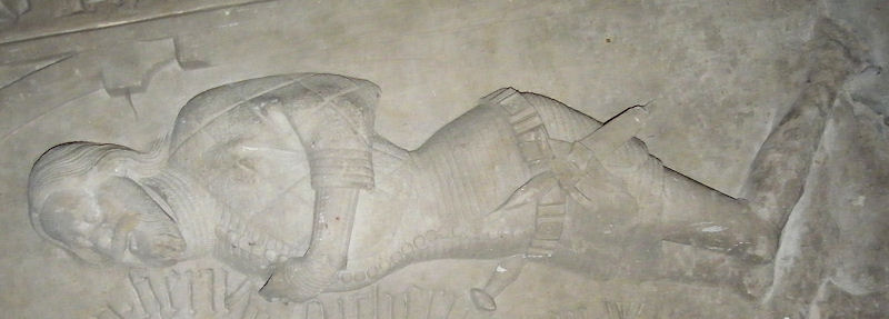 Germany Arnstadt Liebfrauenkirche Theoderich of Witzleben 1376 and wife Hedwig